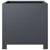 vidaXL Garden Planter Anthracite Steel Medium Garden Planter Square