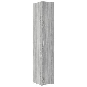 vidaXL Highboard Gray Sonoma 11.8"x16.7"x72.8" Engineered Wood