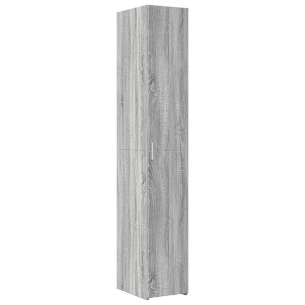 vidaXL Highboard Gray Sonoma 11.8"x16.7"x72.8" Engineered Wood