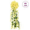 vidaXL Christmas Flower Garland Yellow PE 33.5 in long Decorative Inlays