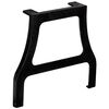 vidaXL Coffee Table Leg Set of 2 Black Cast iron Medium