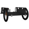 vidaXL Bike Trailer Black Oxford Fabric and Iron