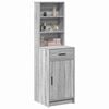 vidaXL Highboard Grey Sonoma 15.75 x 15.94 x 53.15 in Engineered Wood