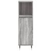 vidaXL Bathroom Cabinet Grey Sonoma Engineered Wood Tall