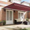 vidaXL Retractable Awning Burgundy