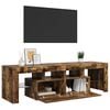 vidaXL TV Cabinet Smoked Oak Engineered Wood Large TV Cabinet