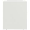vidaXL Bedside Cabinet Set of 2 White Cold-rolled steel Standard