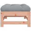 vidaXL Garden Footstool Grey Solid Douglas wood Standard Modular