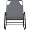 vidaXL Sun Lounger Set of 2 Grey Powder-coated steel, textilene Standard
