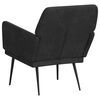 vidaXL Armchair Black Velvet, Metal, Plywood Standard Ergonomic