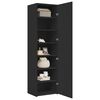 vidaXL Highboard Black 19.7"x16.7"x72.8" Engineered Wood