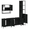 vidaXL Bathroom Furniture Set Black