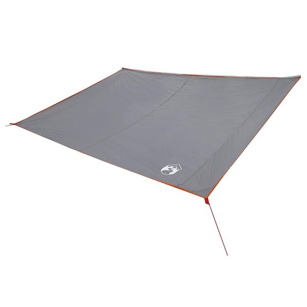 vidaXL Water Resistant Tarp Grey and Orange