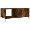 vidaXL Coffee Table Smoked oak Made from engineered wood and iron