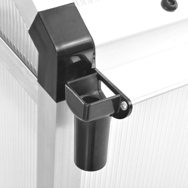 vidaXL Greenhouse Clear Aluminum 118.9 x 74.8 x 76.8 in