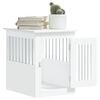 vidaXL Dog Crate Furniture White Engineered wood, Steel