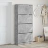 vidaXL Shoe Cabinet Concrete Gray Engineered Wood Tall Shoe Cabinet