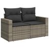 vidaXL Garden Sofa Set Grey, Dark grey