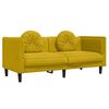 vidaXL Sofa Set Yellow Velvet (100% polyester), plywood, solid wood Medium