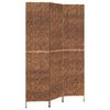 vidaXL Room Divider 3-Panel Brown 48.0x70.9" Water Hyacinth