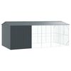 vidaXL Bird Cage with Storage Anthracite 253.94 x 122.05 x 97.24 in
