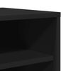 vidaXL Shoe Cabinet Black Engineered wood 23.6 x 13.8 x 36.2 in