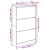 vidaXL Shoe Cabinet Concrete grey Engineered wood 31.5 in wide, compact