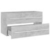 vidaXL Bathroom Furniture Set Concrete grey Engineered wood Medium