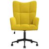 vidaXL Relaxing Chair Mustard Yellow Velvet