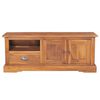 vidaXL TV Cabinet Natural Teak Solid teak wood Medium TV Cabinet
