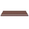 vidaXL Retractable Awning Brown and White
