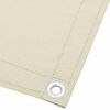 vidaXL Balcony Screen Cream 47.2x275.6" 100% Polyester Oxford