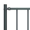vidaXL Fence Panel with Posts Powder-coated Steel 5.6x4.1' Anthracite