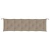vidaXL Garden Bench Cushion Taupe Oxford fabric, 100% polyester