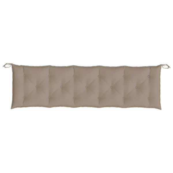 vidaXL Garden Bench Cushion Taupe Oxford fabric, 100% polyester