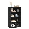 vidaXL Highboard Black Engineered wood Medium Highboard Rectangular