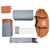 vidaXL Family Tent Dome 6-Person Grey and Orange Waterproof