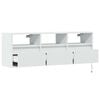 vidaXL TV Wall Cabinet White Engineered wood 51.2x12.2x17.7 in