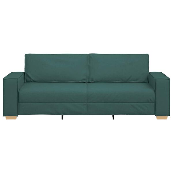 vidaXL Sofa Dark Green 86.61 x 30.71 x 33.07 in Fabric