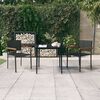 vidaXL Garden Dining Set Black