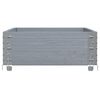 vidaXL Pallet Collar Grey 39.4x19.7" Solid Wood Pine