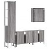 vidaXL Bathroom Cabinet Set Grey sonoma