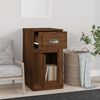 vidaXL Side Cabinet Brown Oak Engineered Wood Medium Side Cabinet