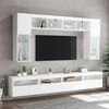 vidaXL TV Wall Cabinet White Engineered Wood Regular TV Wall Cabinet