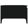 vidaXL Coffee Table Black Engineered wood, metal Medium Coffee Table