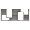 vidaXL Book Cabinet Grey Sonoma Engineered Wood Tall Book Cabinet