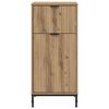 vidaXL Bathroom Cabinet with Door Artisan Oak 15.55 x 14.17 x 34.65 in