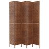 vidaXL Room Divider 5-Panel Brown 80.7x70.9" Water Hyacinth