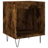 vidaXL Nightstand Set of 2 Smoked Oak Engineered wood and metal Compact