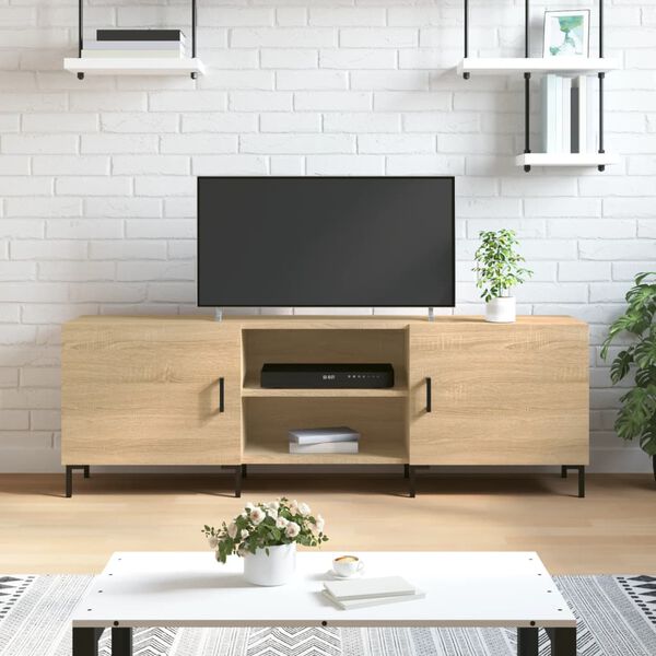 vidaXL TV Cabinet Sonoma Oak Engineered Wood Medium TV Cabinet